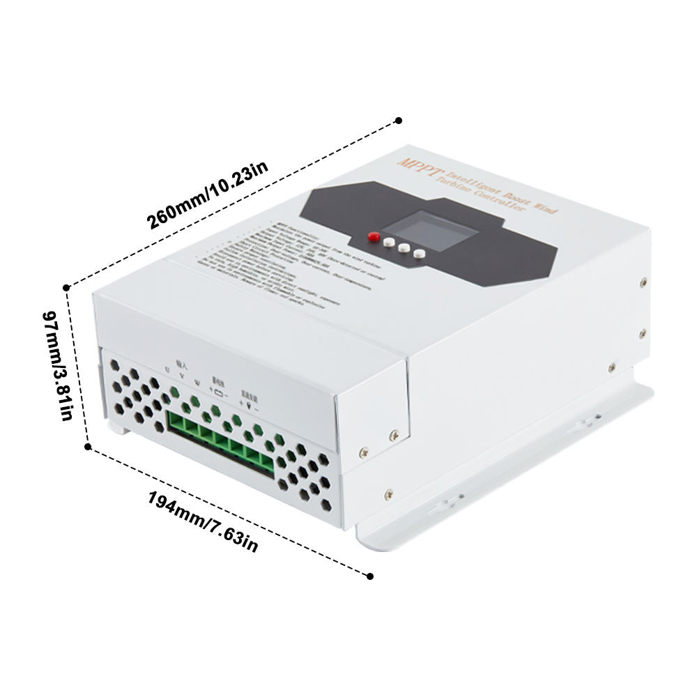 6000W Wind & Solar Hybrid MPPT Charge Controller – 12V/24V/48V