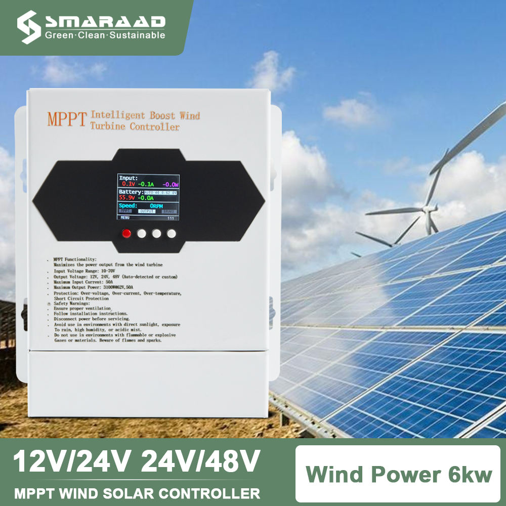 6000W Wind & Solar Hybrid MPPT Charge Controller – 12V/24V/48V