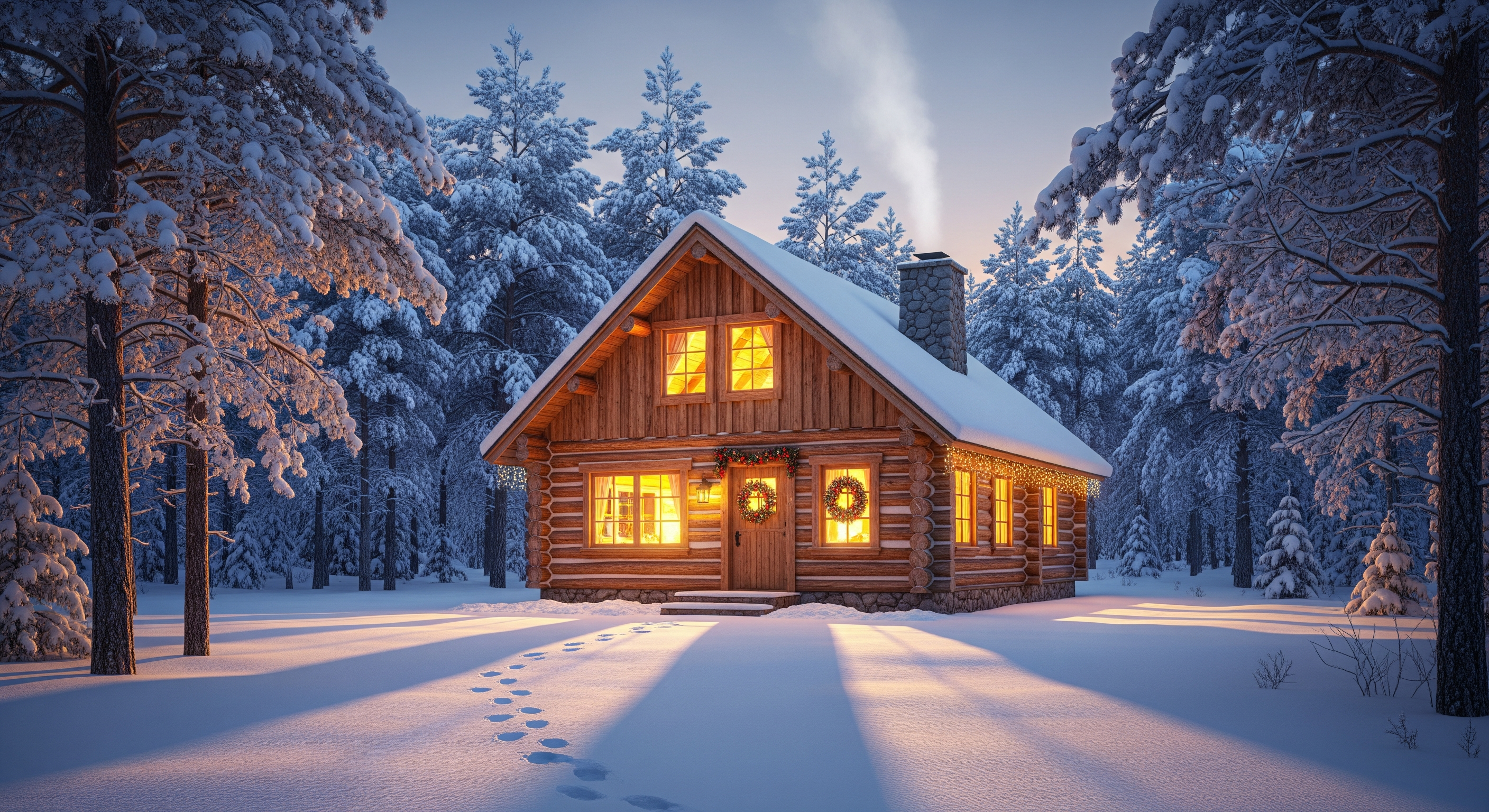 Cozy Winter Cabin Retreat – Digital Download