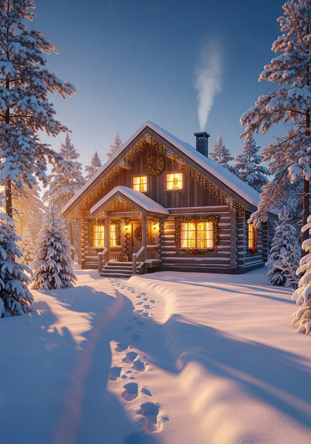 Cozy Winter Cabin Retreat – Digital Download