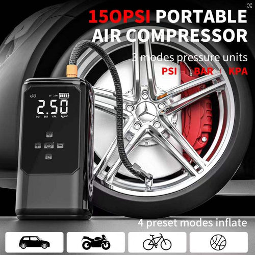 600A Peak 12V Car Jump Starter with Air Compressor & Power Bank