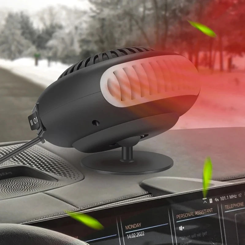 1000W Heater Portable Heating Cooling Fan Defroster Demister for Car Truck 12V