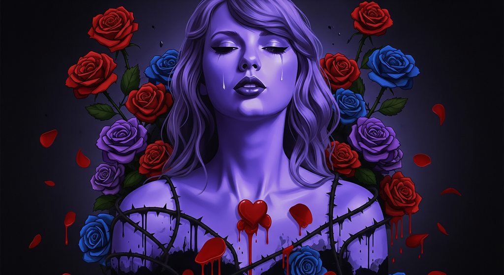 Tears & Roses – Emotional Digital Artwork Lot of 9 digital images
