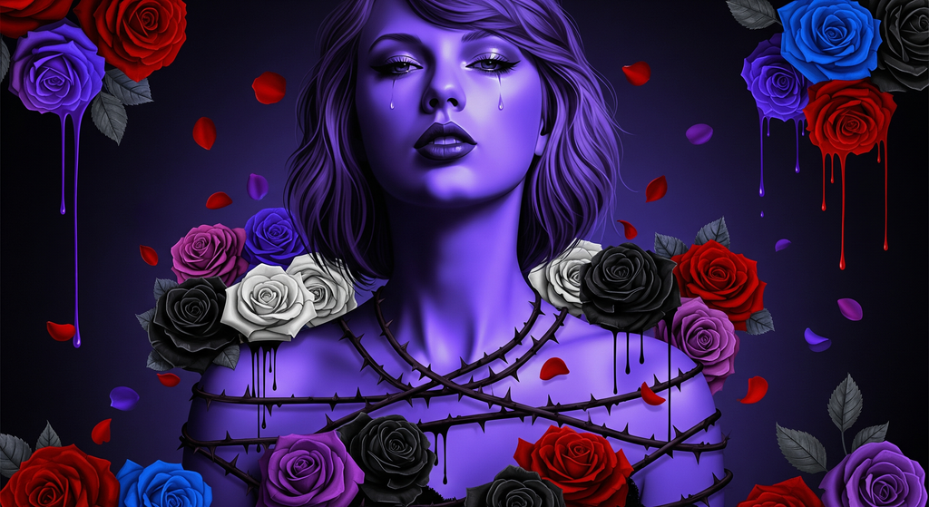 Tears & Roses – Emotional Digital Artwork Lot of 9 digital images
