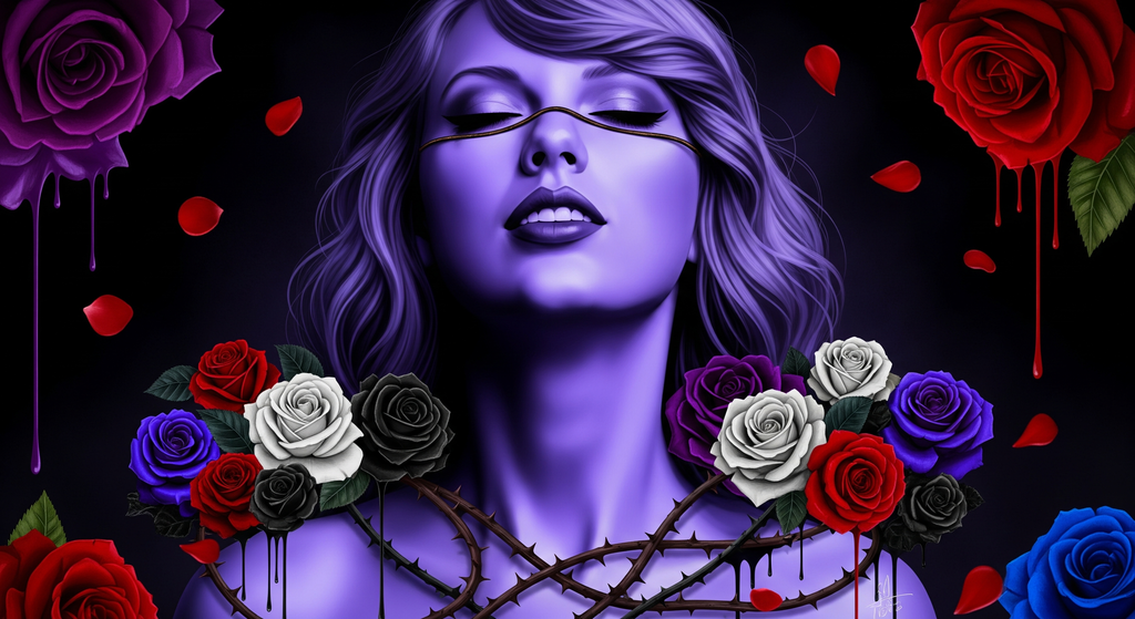 Tears & Roses – Emotional Digital Artwork Lot of 9 digital images